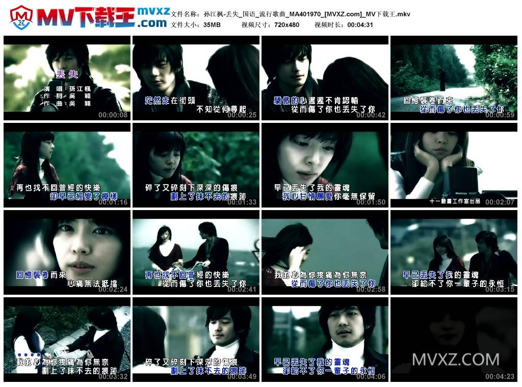 孙江枫-丢失_国语_流行歌曲_MA401970